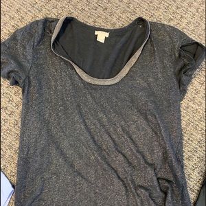 J crew size M rhinestone scoop neck T-shirt
